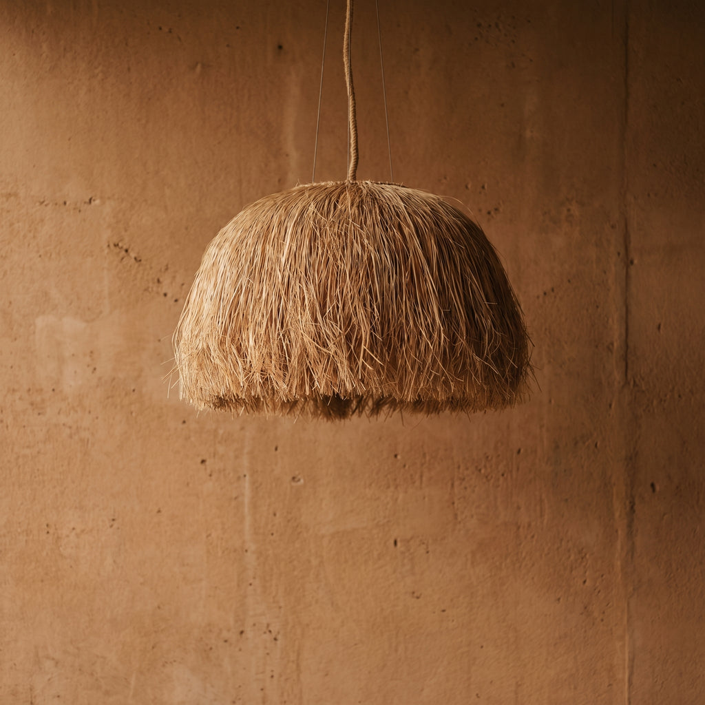 Luminária Pendente Sapê Fio de Buriti