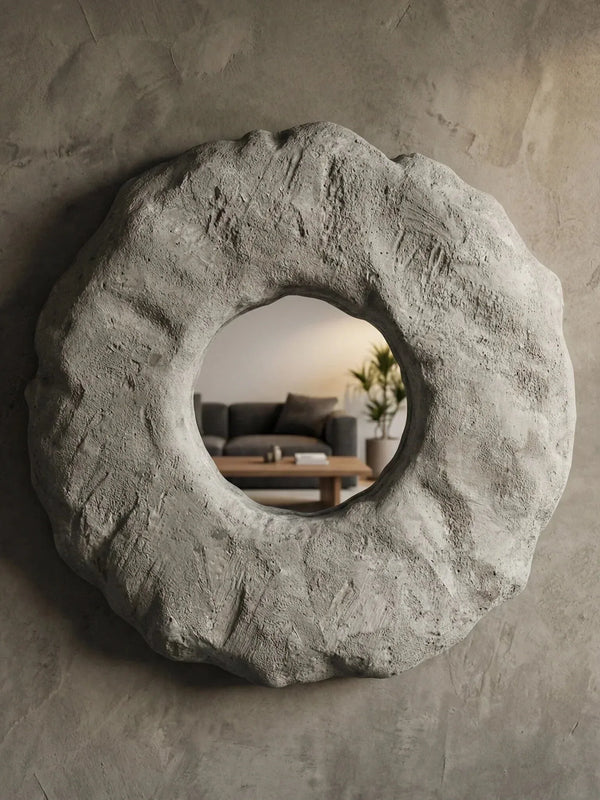 Adorno Parede Espelho Rústico