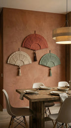 Adorno Parede Leque Japonês Algodão - Ateliê MMassuci