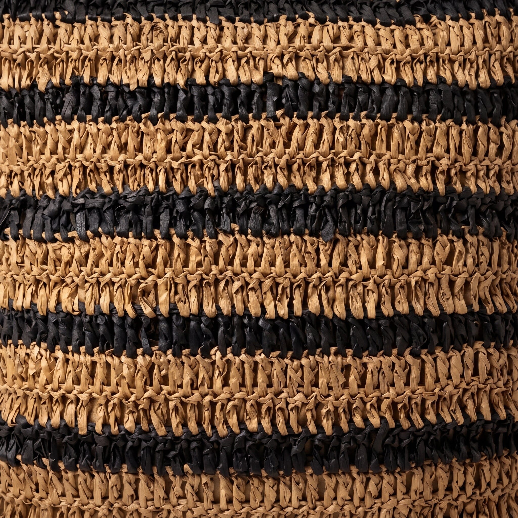 Almofada Sisal Preto & Natural Móveis Ateliê MMassuci 