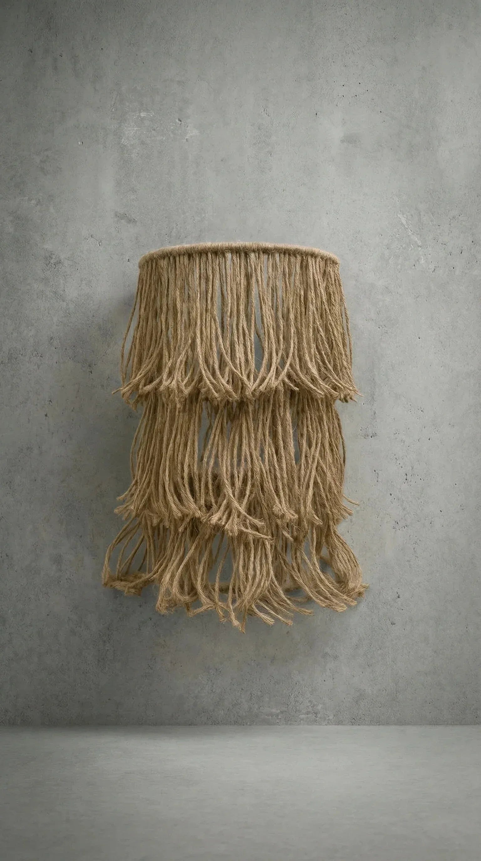 Arandela Fio de Juta Camadas Wave - Ateliê MMassuci