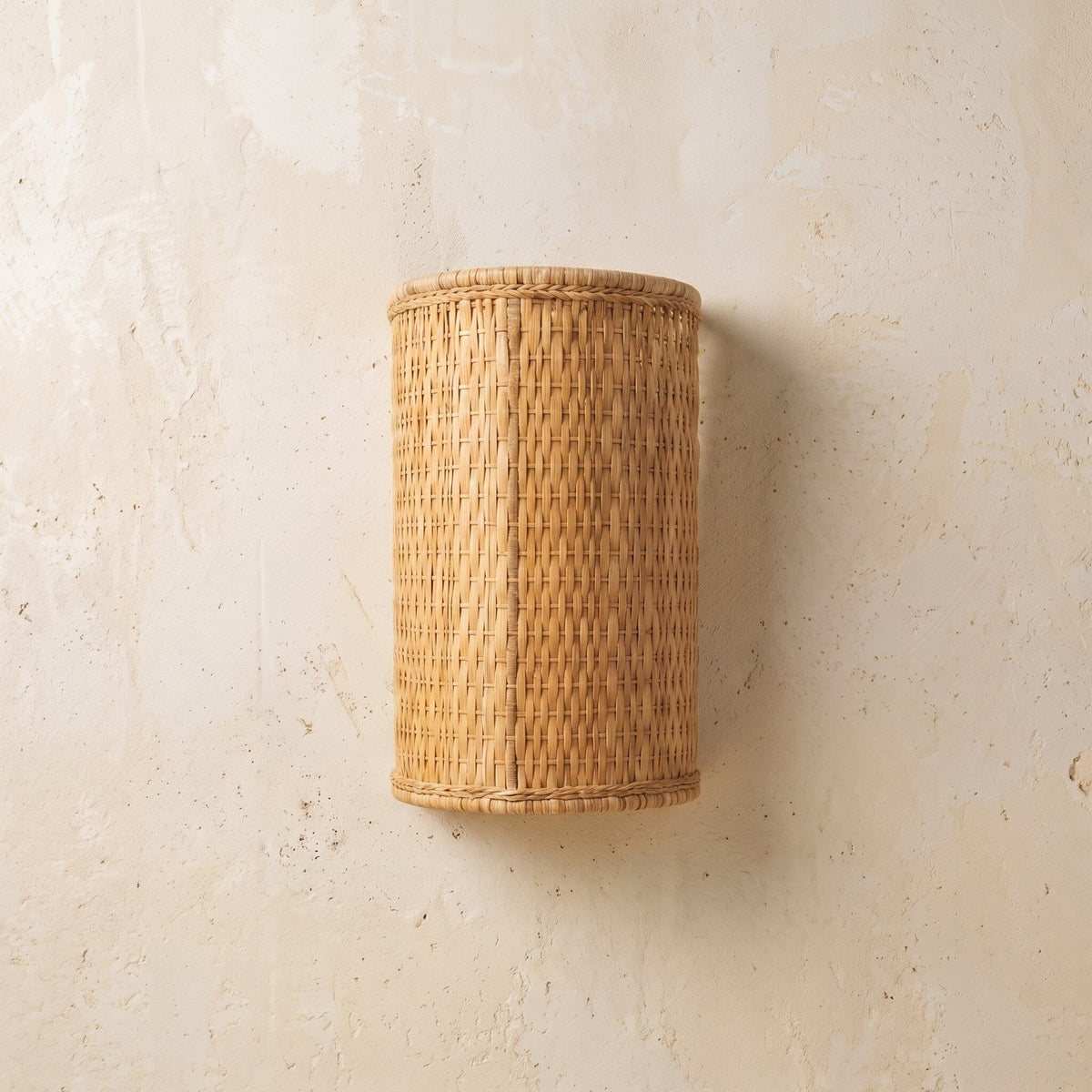 Arandela Palha de Carnaúba Trançada Arandelas MMassuci 40cm x 20cm 