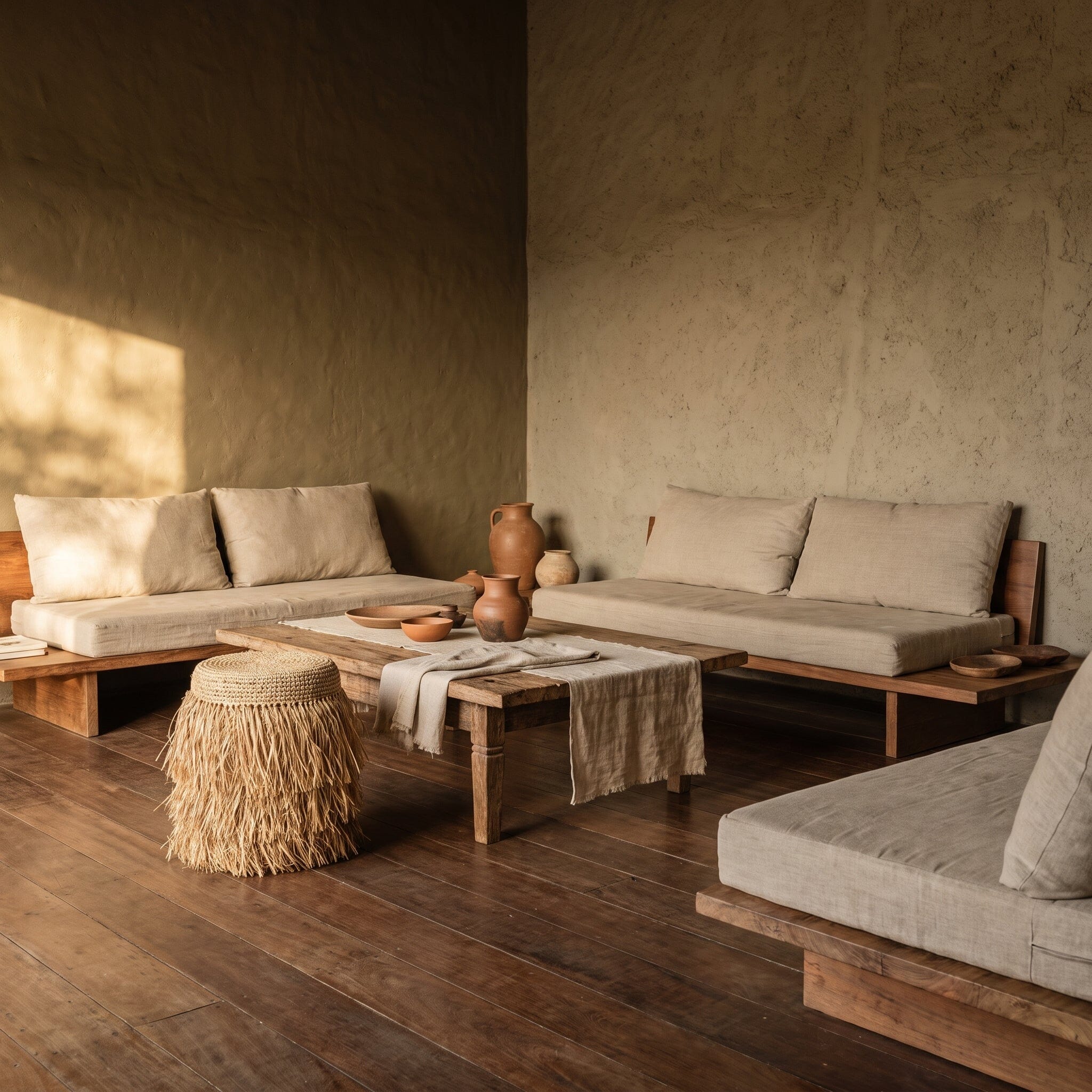 Banqueta Buriti Palheiro Móveis Ateliê MMassuci 