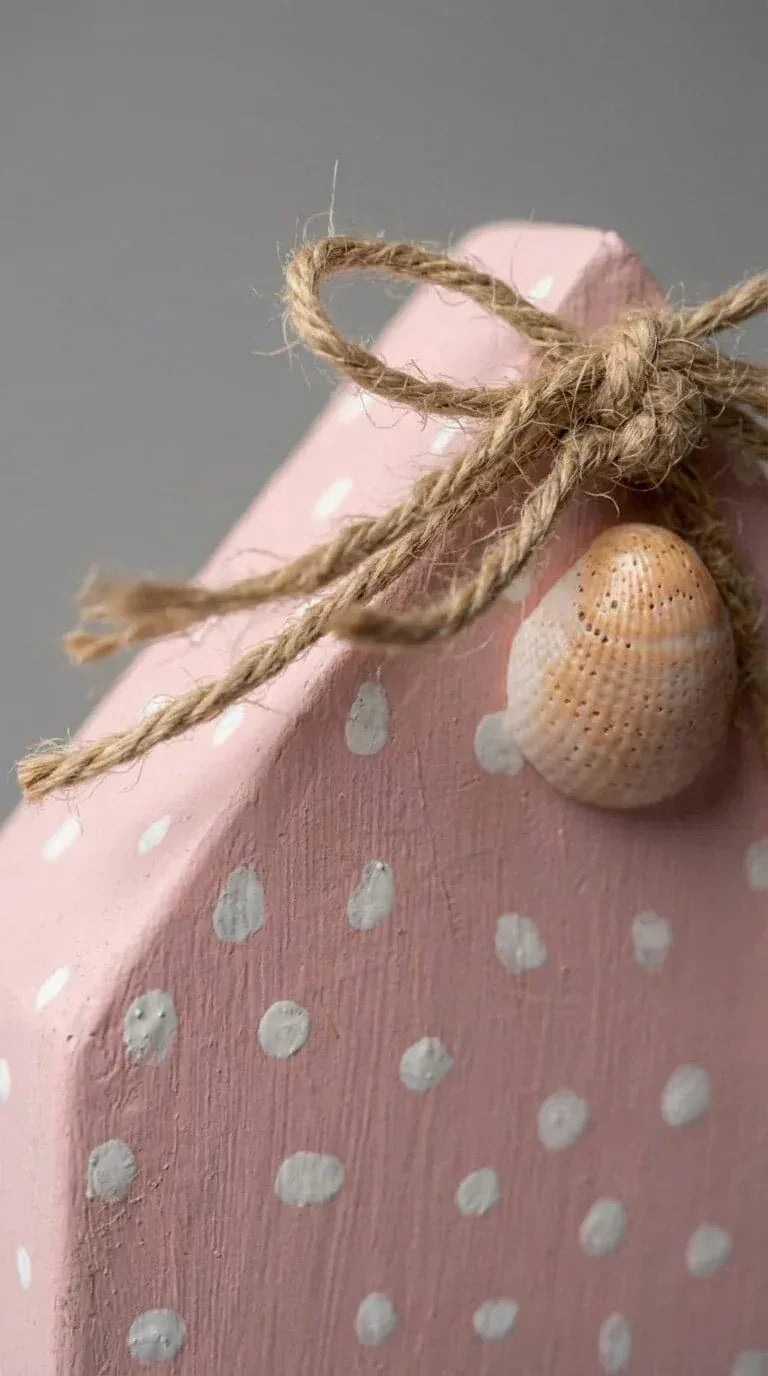 Decoração Casa Rosa com Concha - Ateliê MMassuci