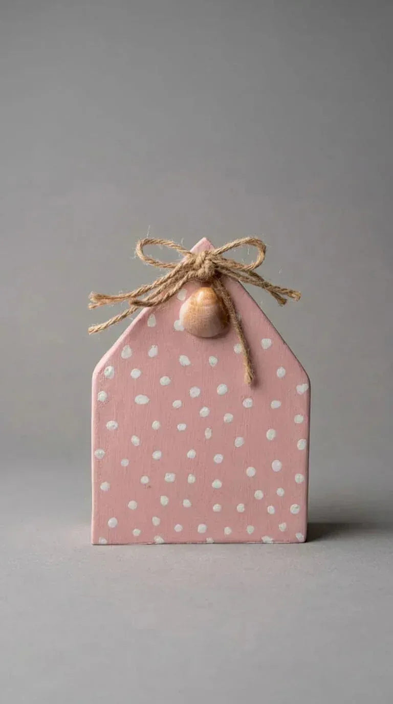 Decoração Casa Rosa com Concha - Ateliê MMassuci