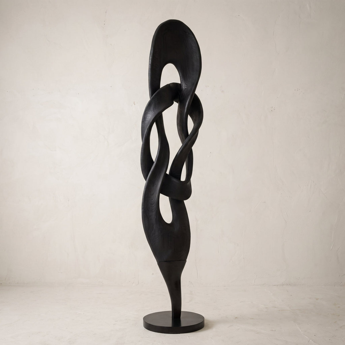 Escultura Madeira Teca Enlace Móveis Variados 230cm x 50cm 