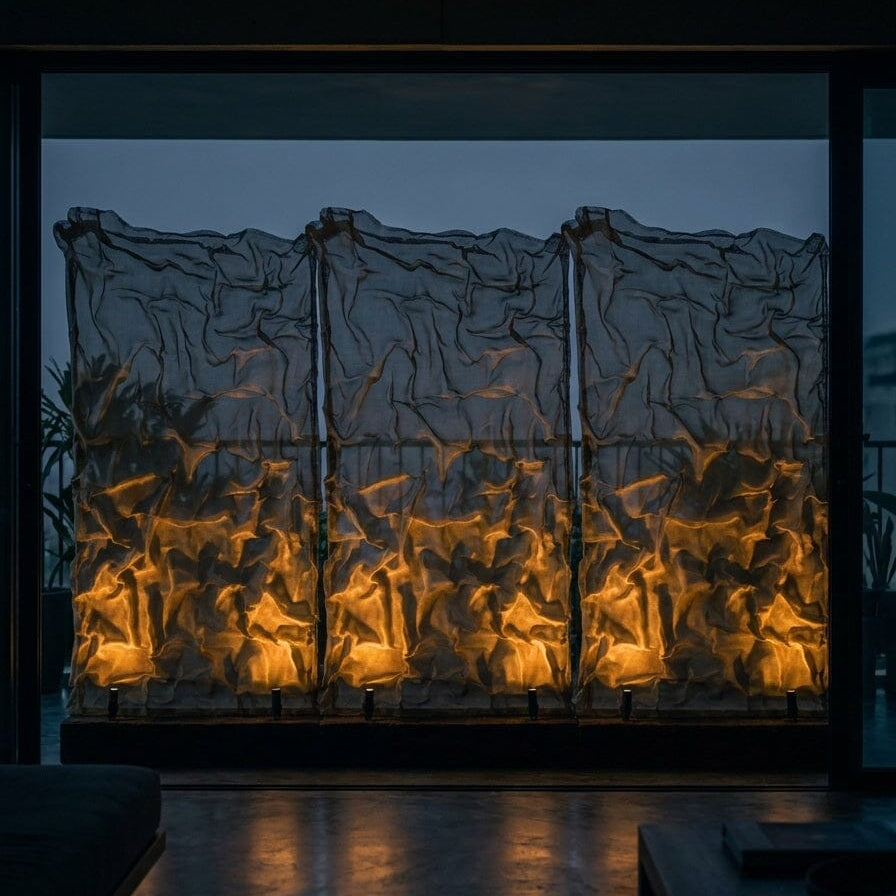 Luminária Chão Flow Duna Luminárias Ateliê MMassuci 