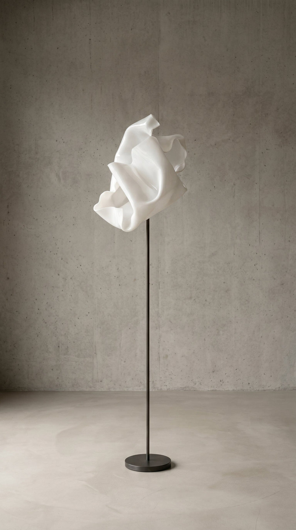 Luminária Chão Nébula Órion Luminárias Ateliê MMassuci Branco 