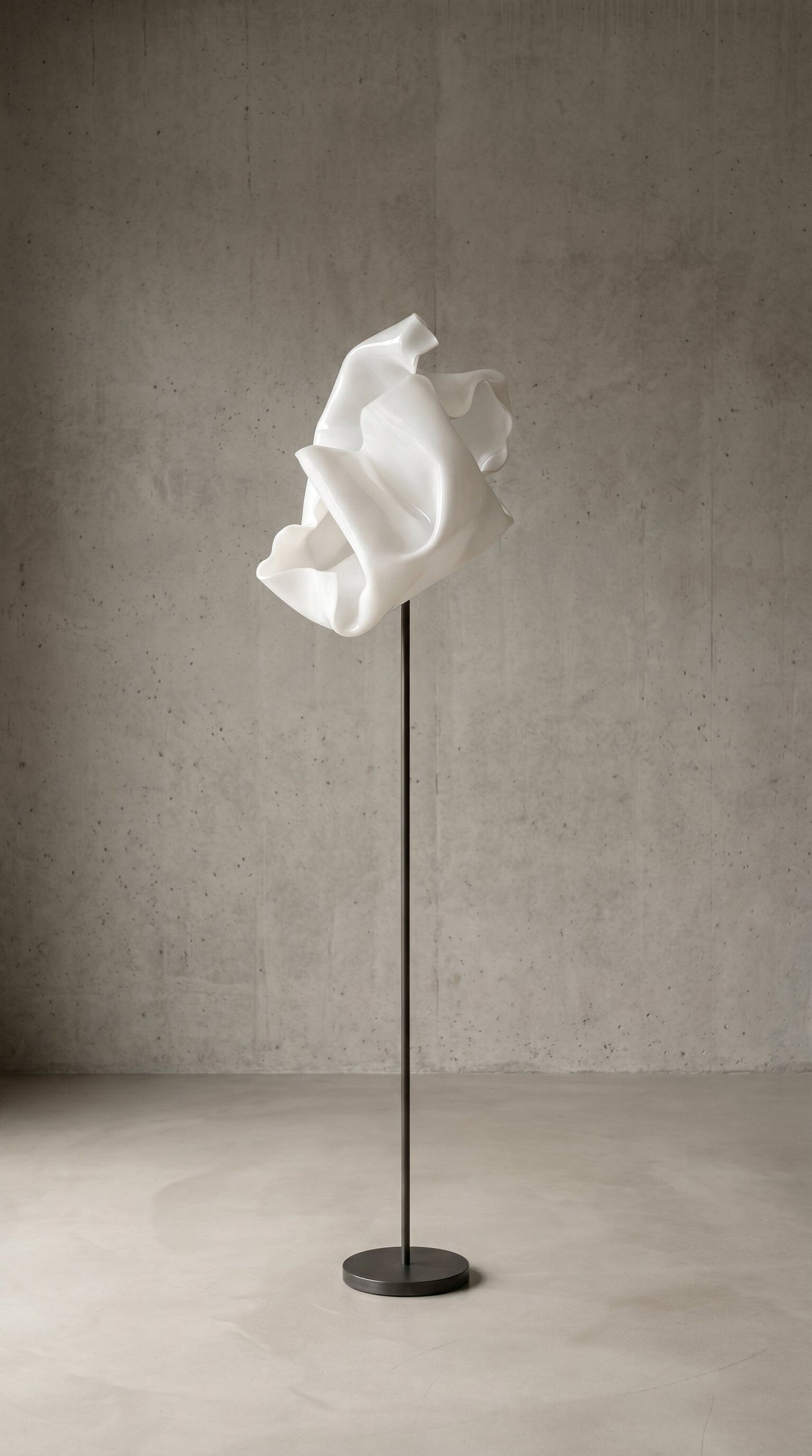 Luminária Chão Nébula Órion Luminárias Ateliê MMassuci Branco 