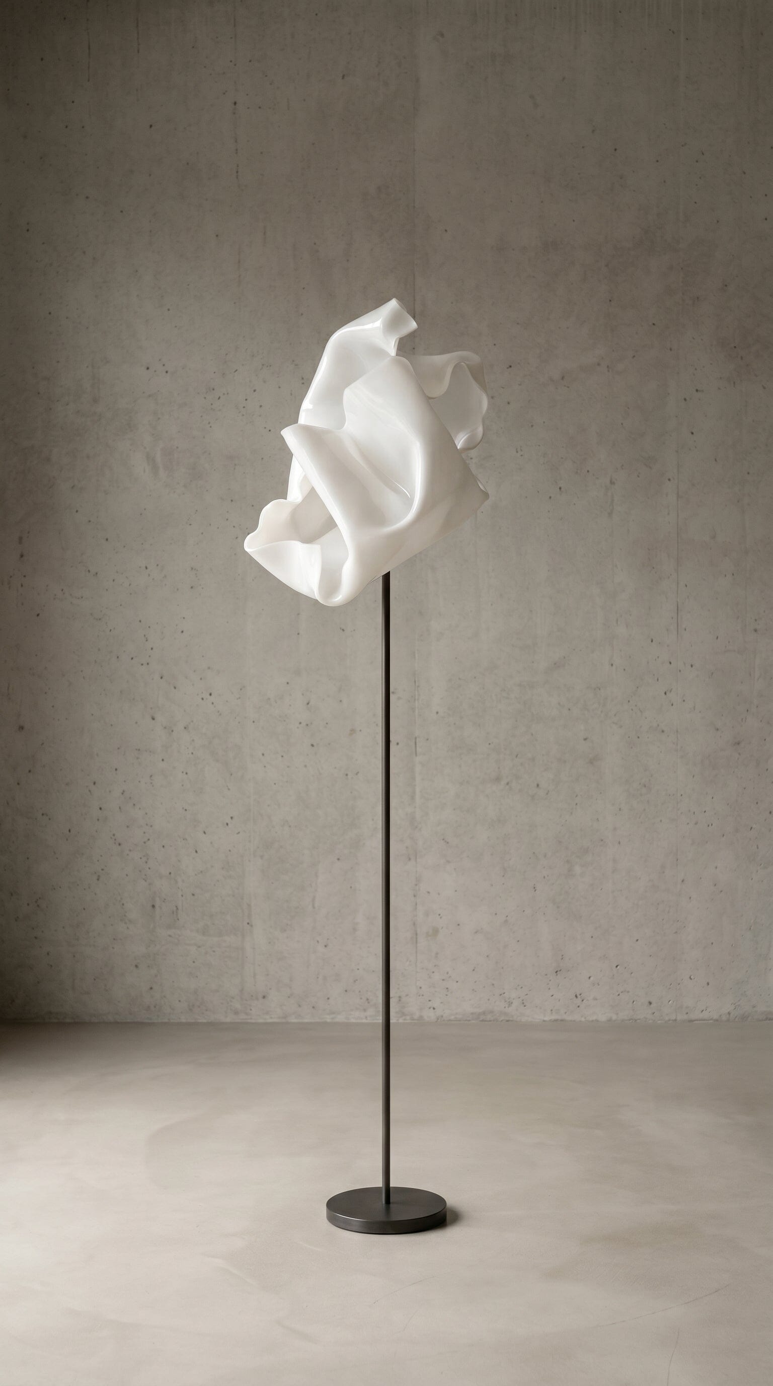 Luminária Chão Nébula Órion Luminárias Ateliê MMassuci Branco 