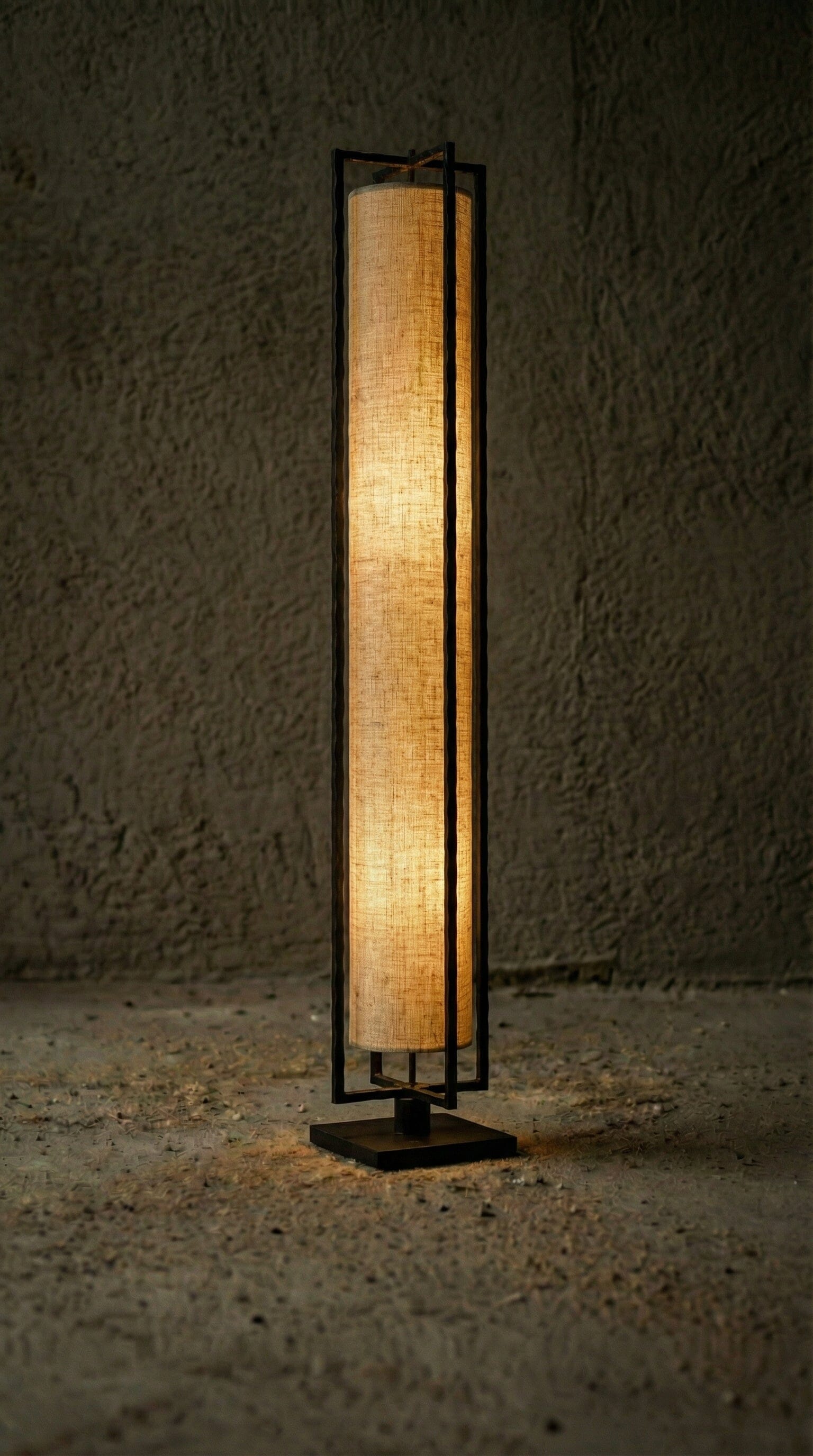 Luminária Chão Prisma Linho Luminárias MMassuci 