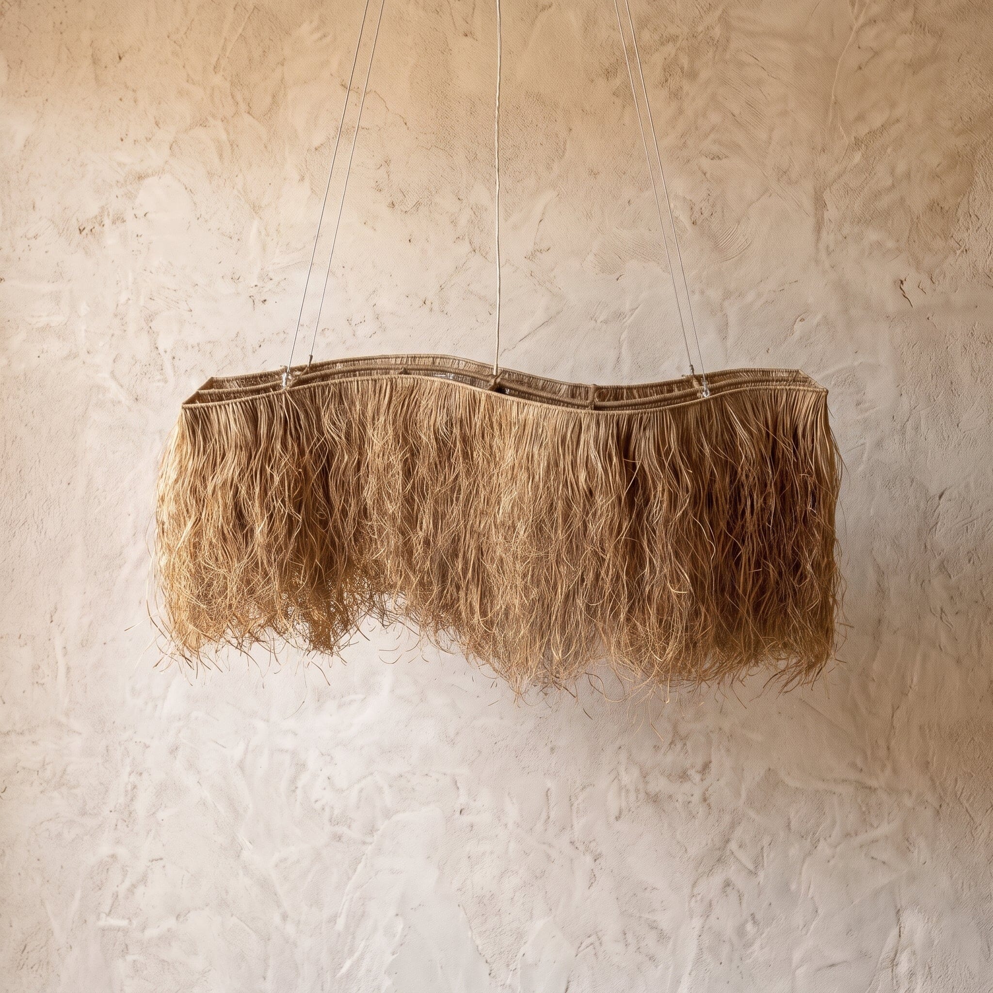 Luminária Pendente Buriti Orgânica Luminárias MMassuci 80cm 