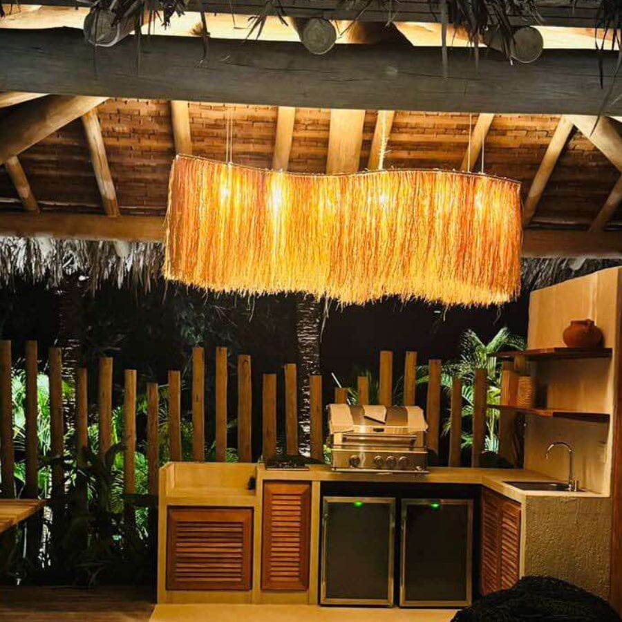 Luminária Pendente Buriti Orgânica Luminárias MMassuci 