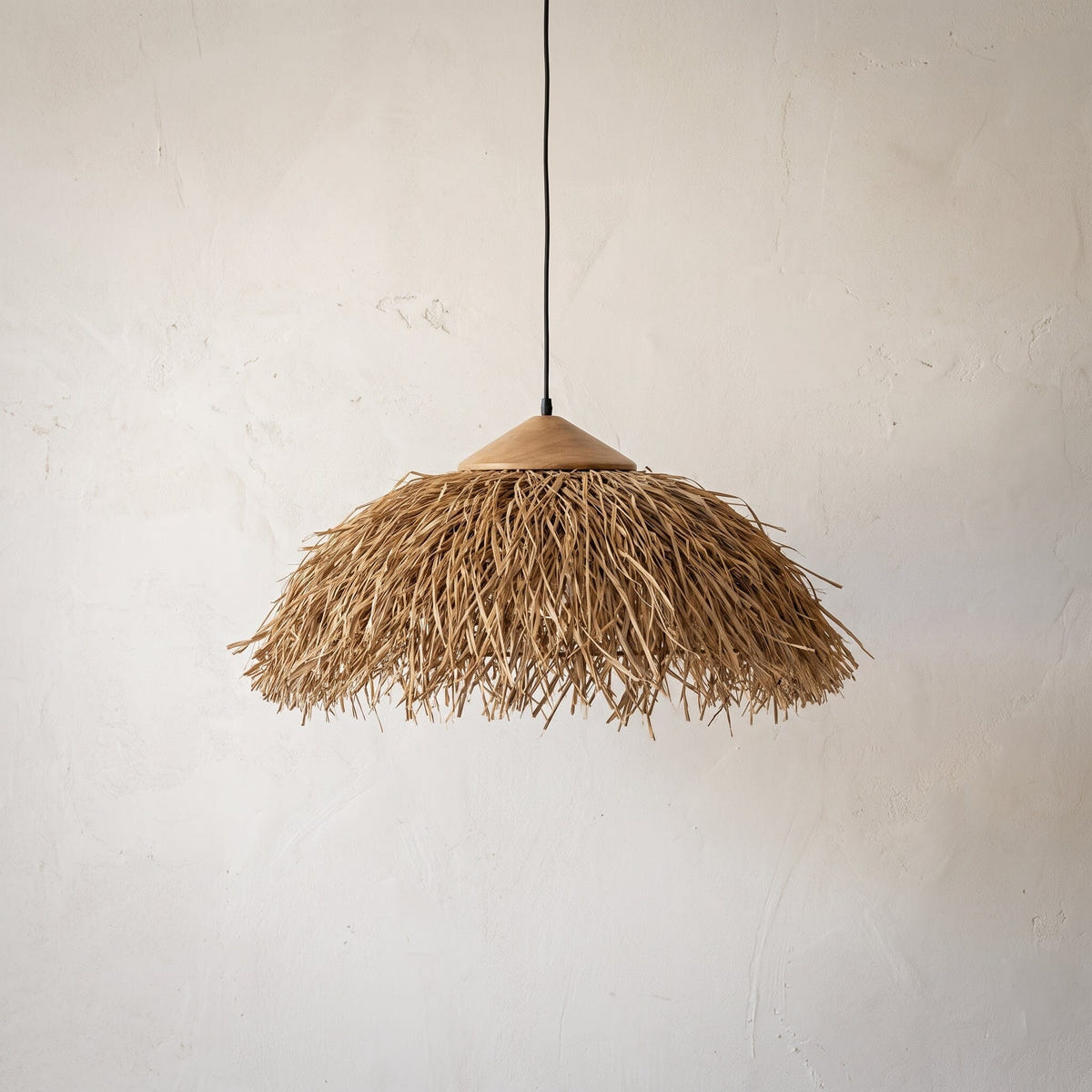 Luminária Pendente Buriti Palapa Luminárias Ateliê MMassuci 30cm x 15cm 