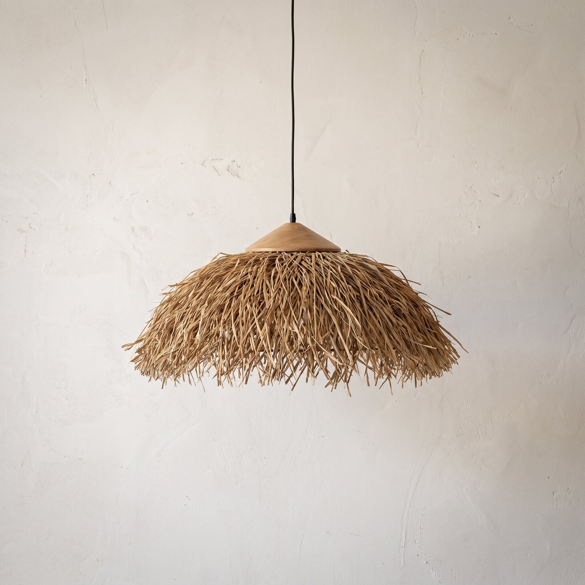 Luminária Pendente Buriti Palapa Luminárias Ateliê MMassuci 30cm x 15cm 