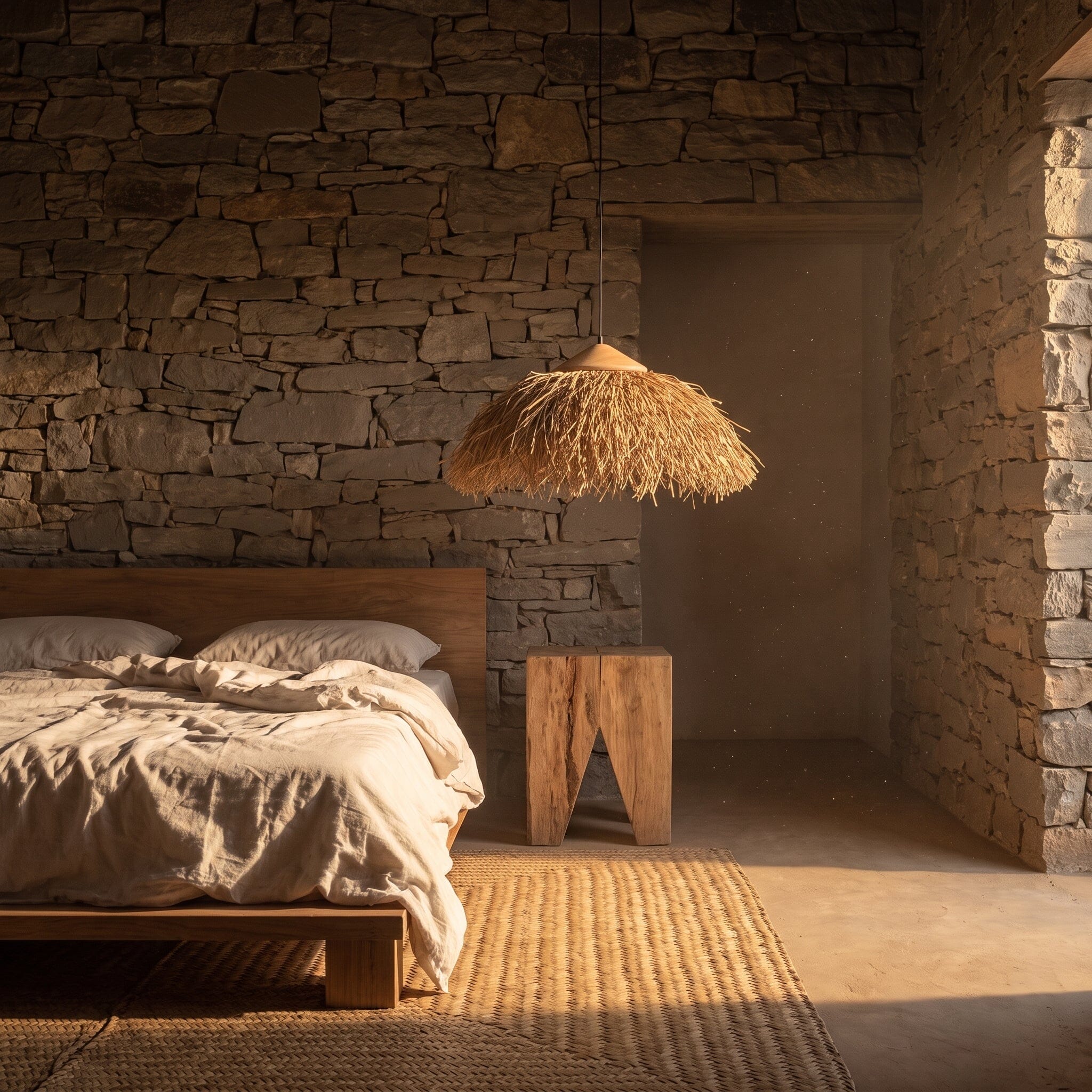 Luminária Pendente Buriti Palapa Luminárias Ateliê MMassuci 