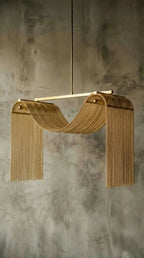 Luminária Pendente Drapê Correntes - Ateliê MMassuci