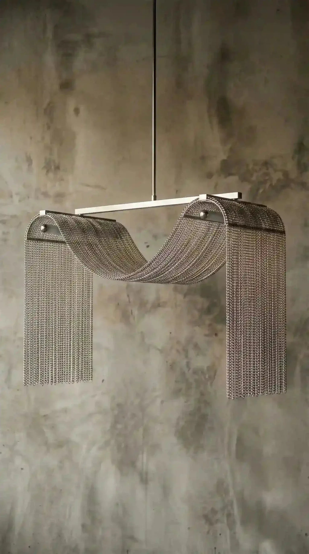 Luminária Pendente Drapê Correntes - Ateliê MMassuci