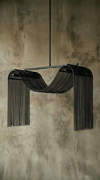 Luminária Pendente Drapê Correntes - Ateliê MMassuci