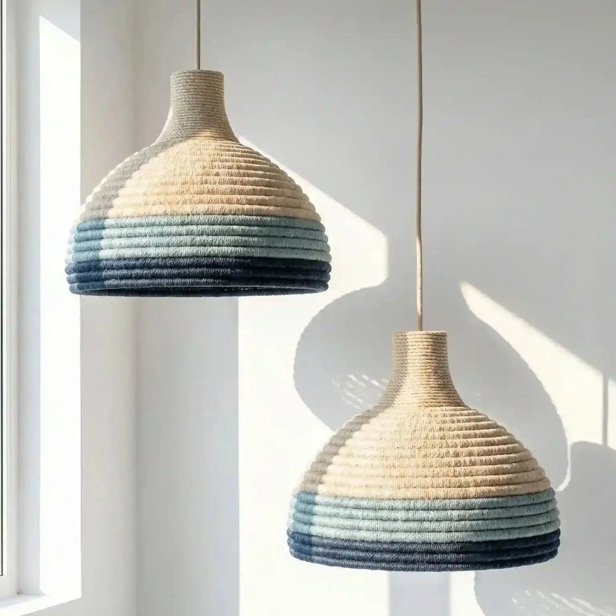 Luminária Pendente Fiber Emballage Algodão - Ateliê MMassuci