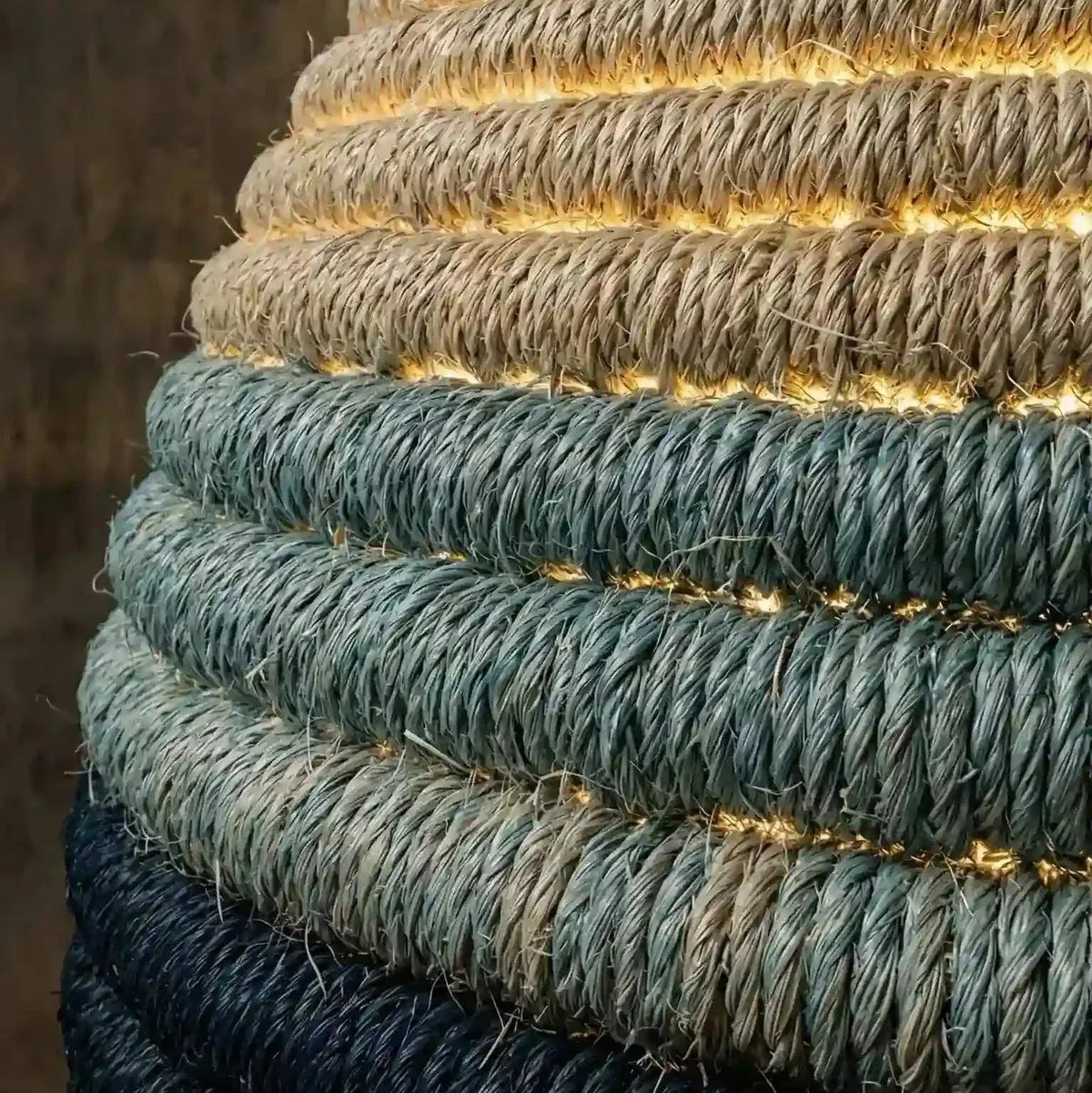 Luminária Pendente Fiber Emballage Algodão - Ateliê MMassuci