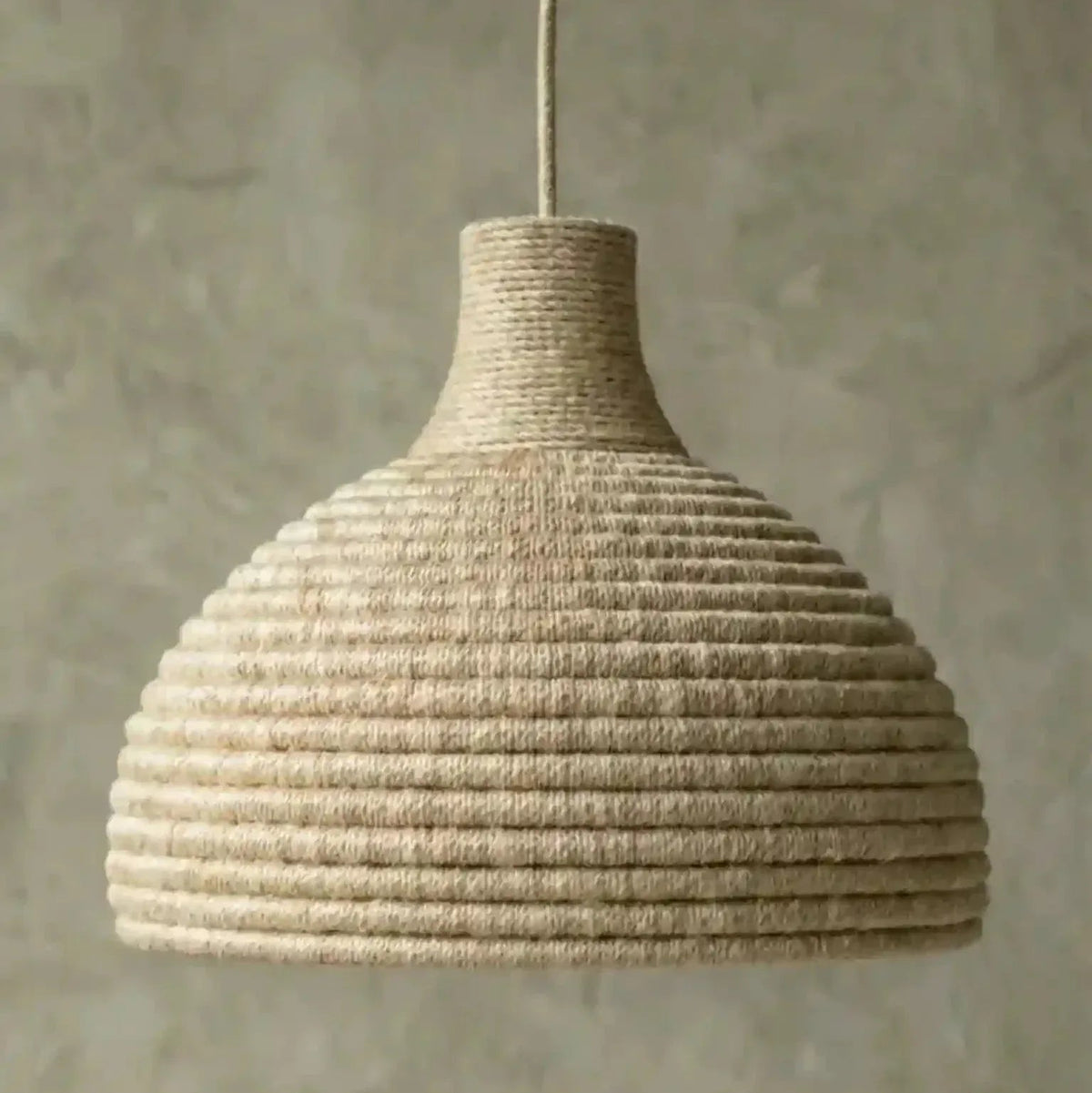 Luminária Pendente Fiber Emballage Algodão - Ateliê MMassuci