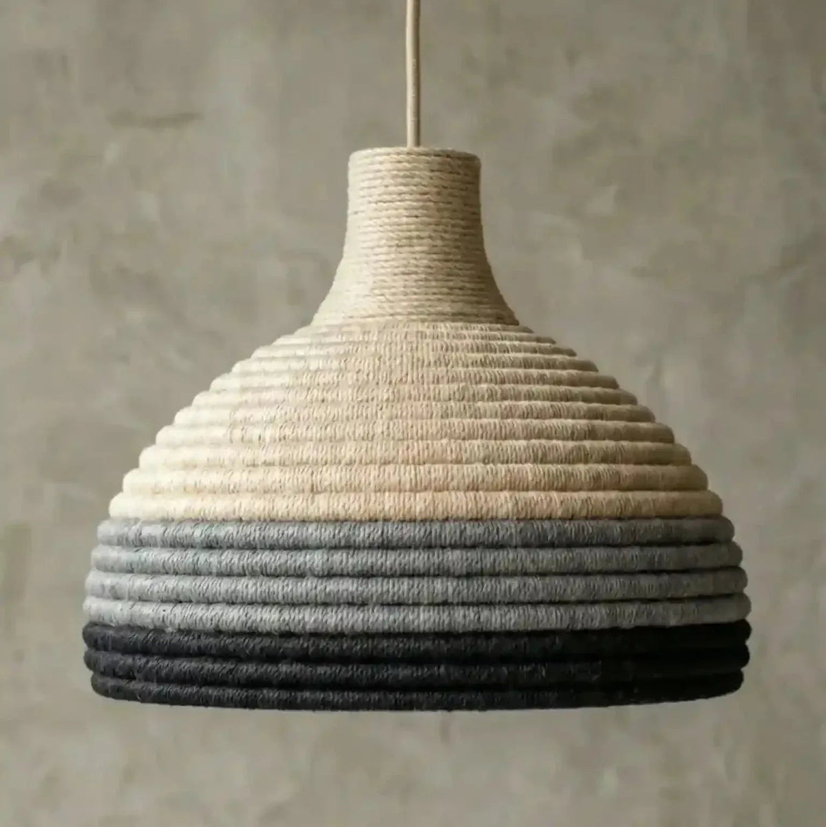 Luminária Pendente Fiber Emballage Algodão - Ateliê MMassuci