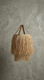 Luminária Pendente Fio de Buriti Cascata - Ateliê MMassuci