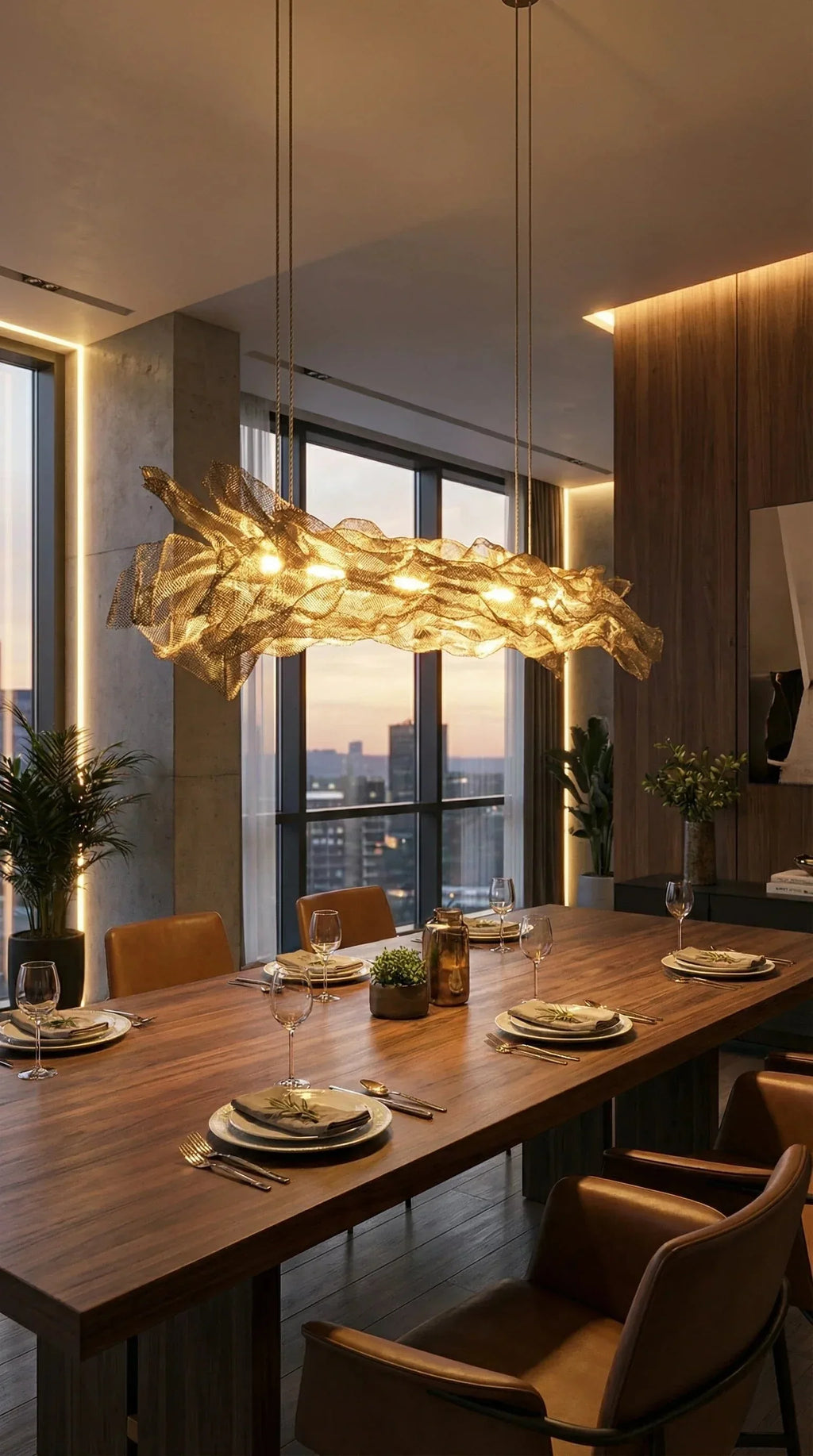 Luminária Pendente Flow Retangular - Ateliê MMassuci