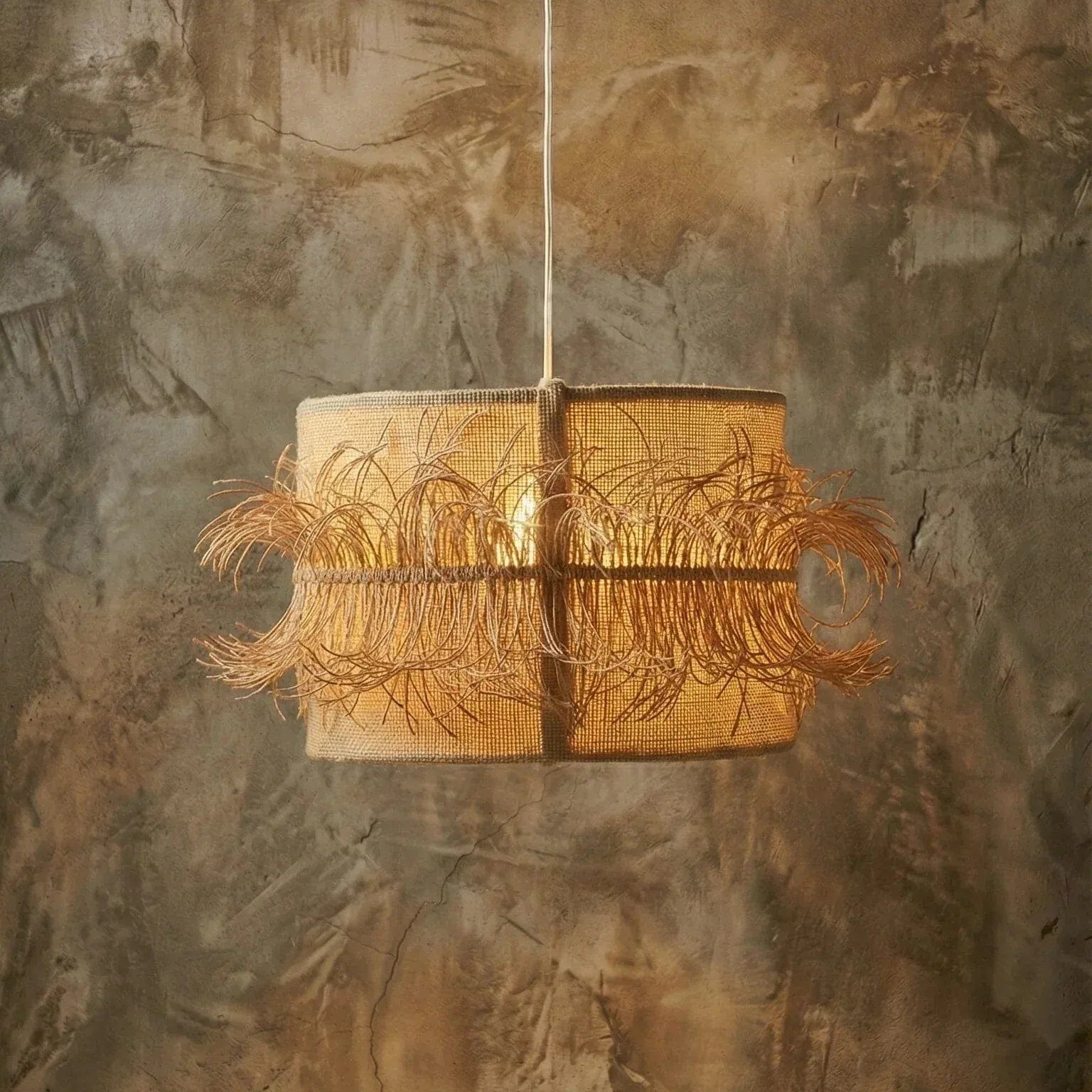 Luminária Pendente Juta e Sisal - Ateliê MMassuci