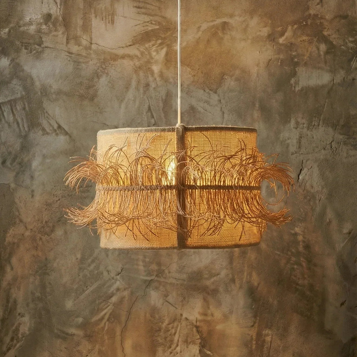Luminária Pendente Juta e Sisal - Ateliê MMassuci