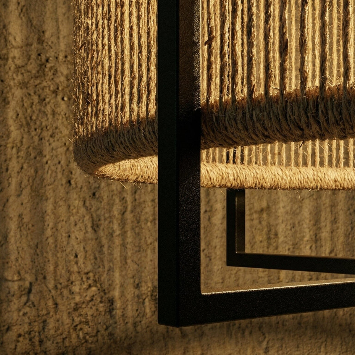 Luminária Pendente Juta Pórtico Luminárias MMassuci 