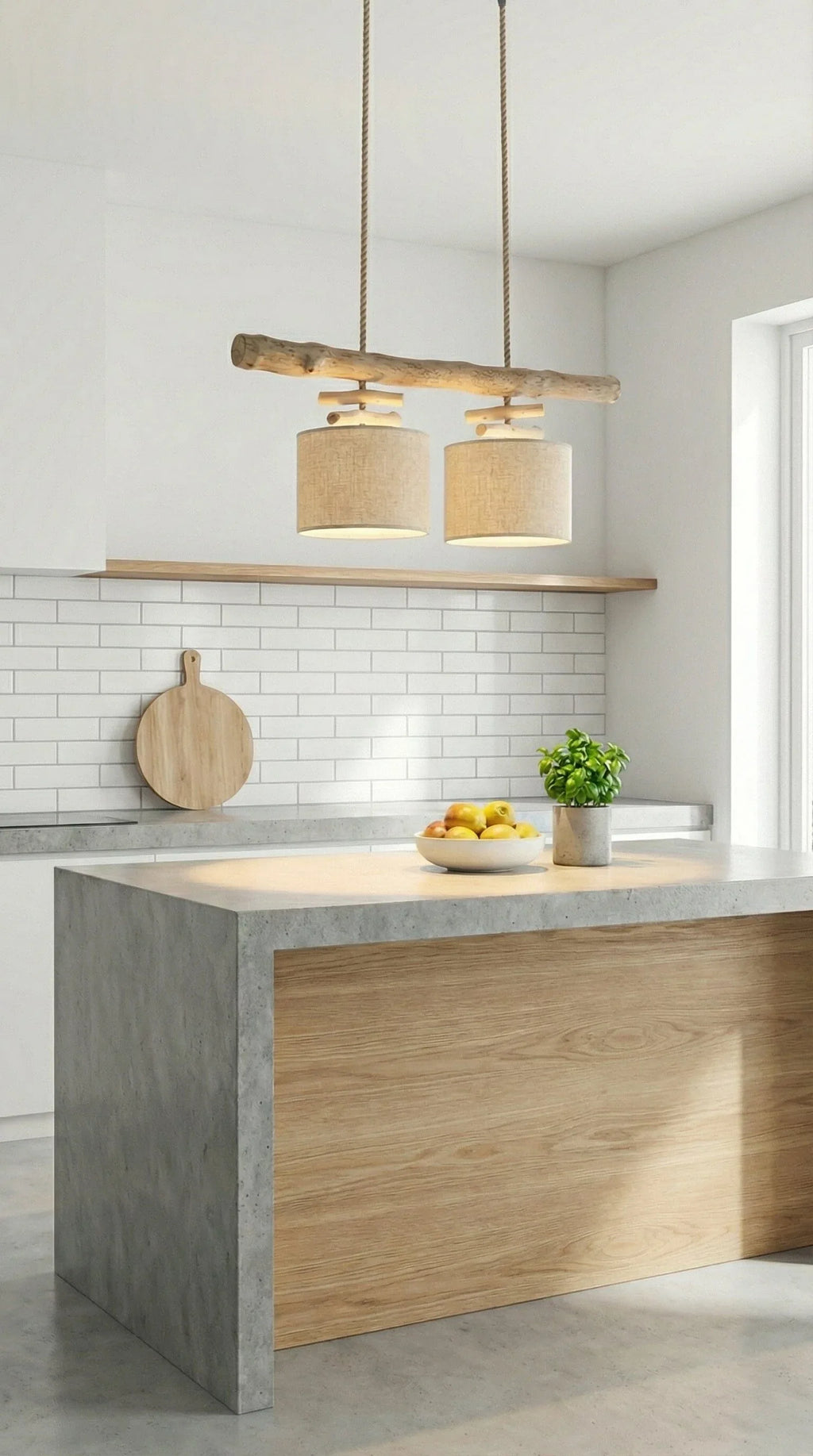 Luminária Pendente Linho Cais - Ateliê MMassuci