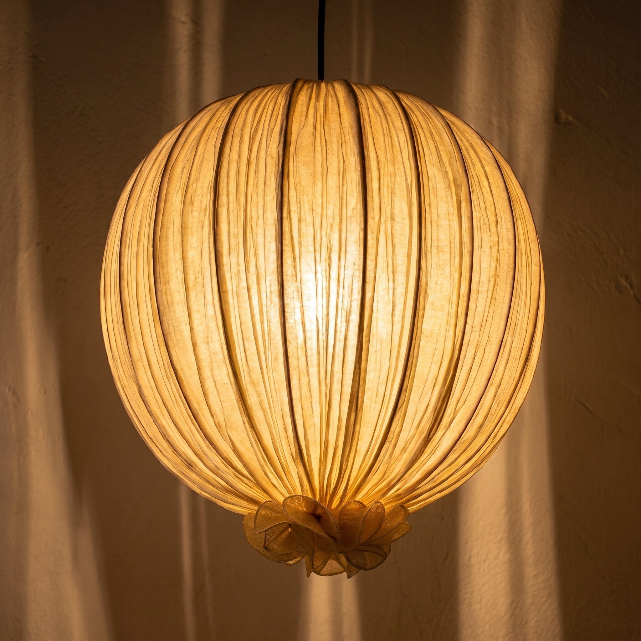 Luminária Pendente Linho Pomo Luminárias Ateliê MMassuci 