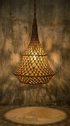 Luminária Pendente Macramê Fio Náutico Maré - Ateliê MMassuci