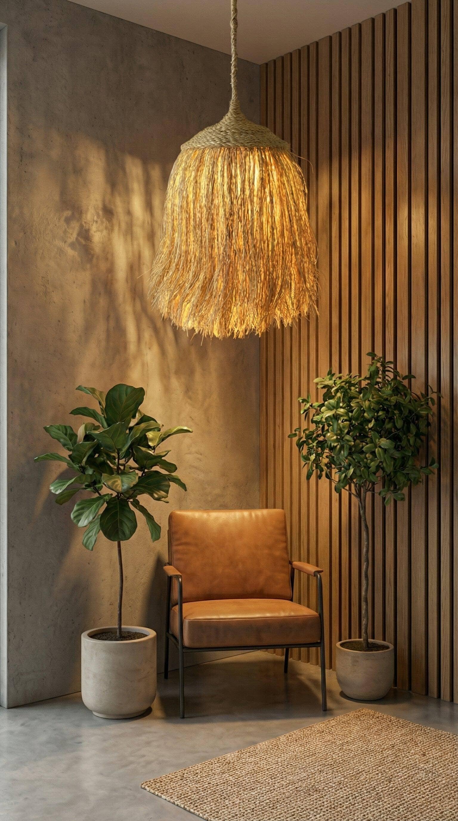 Luminária Pendente Natureza Viva Buriti - Ateliê MMassuci