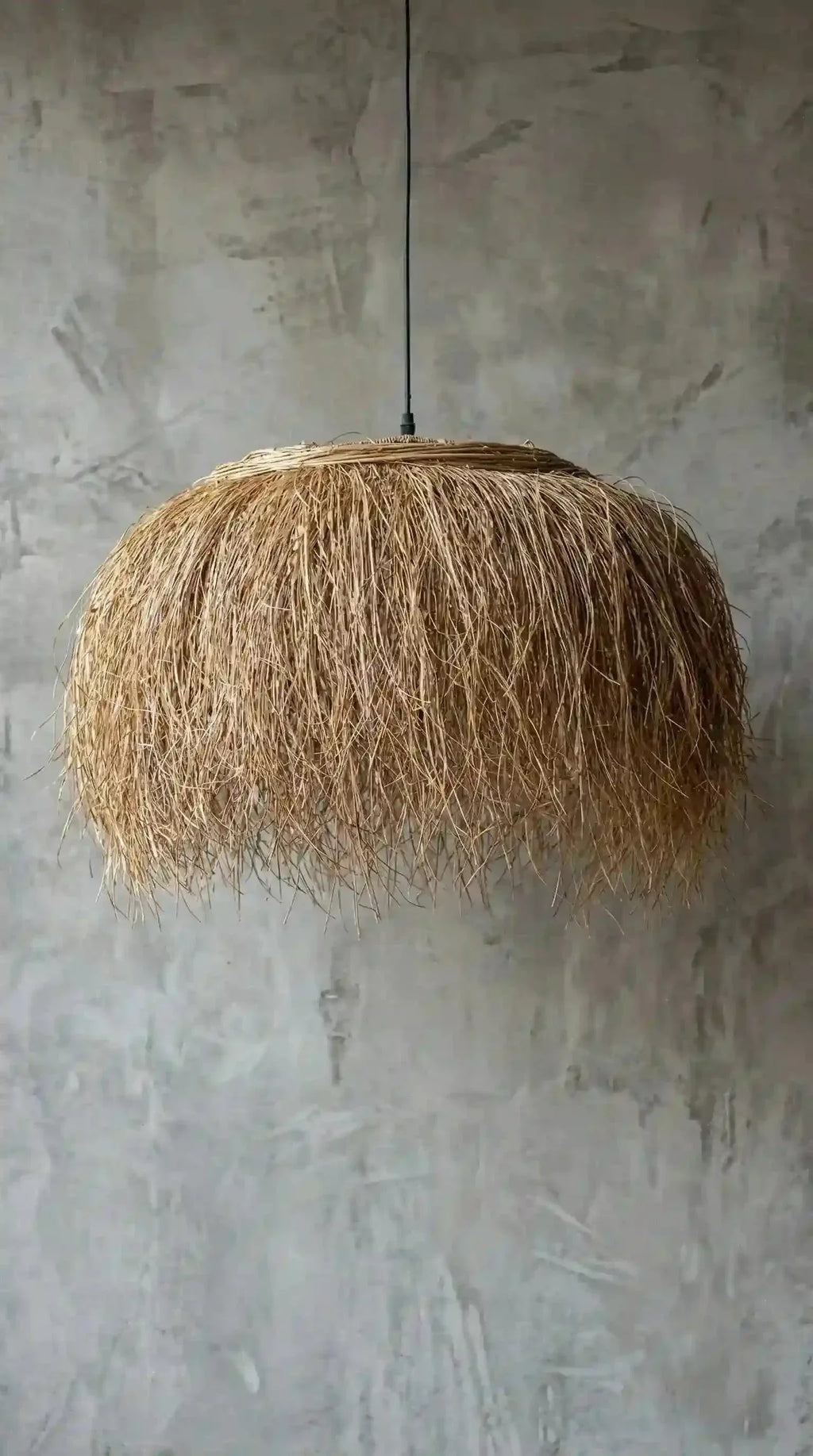 Luminária Pendente Sapê Fio de Buriti - Ateliê MMassuci