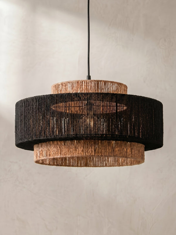 Luminária Pendente Sisal Eclipse