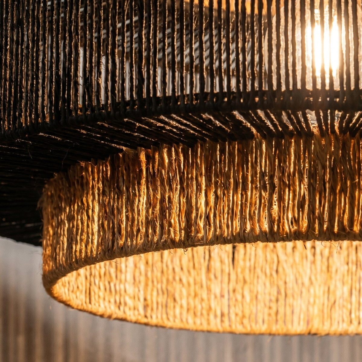 Luminária Pendente Sisal Eclipse Luminárias MMassuci 