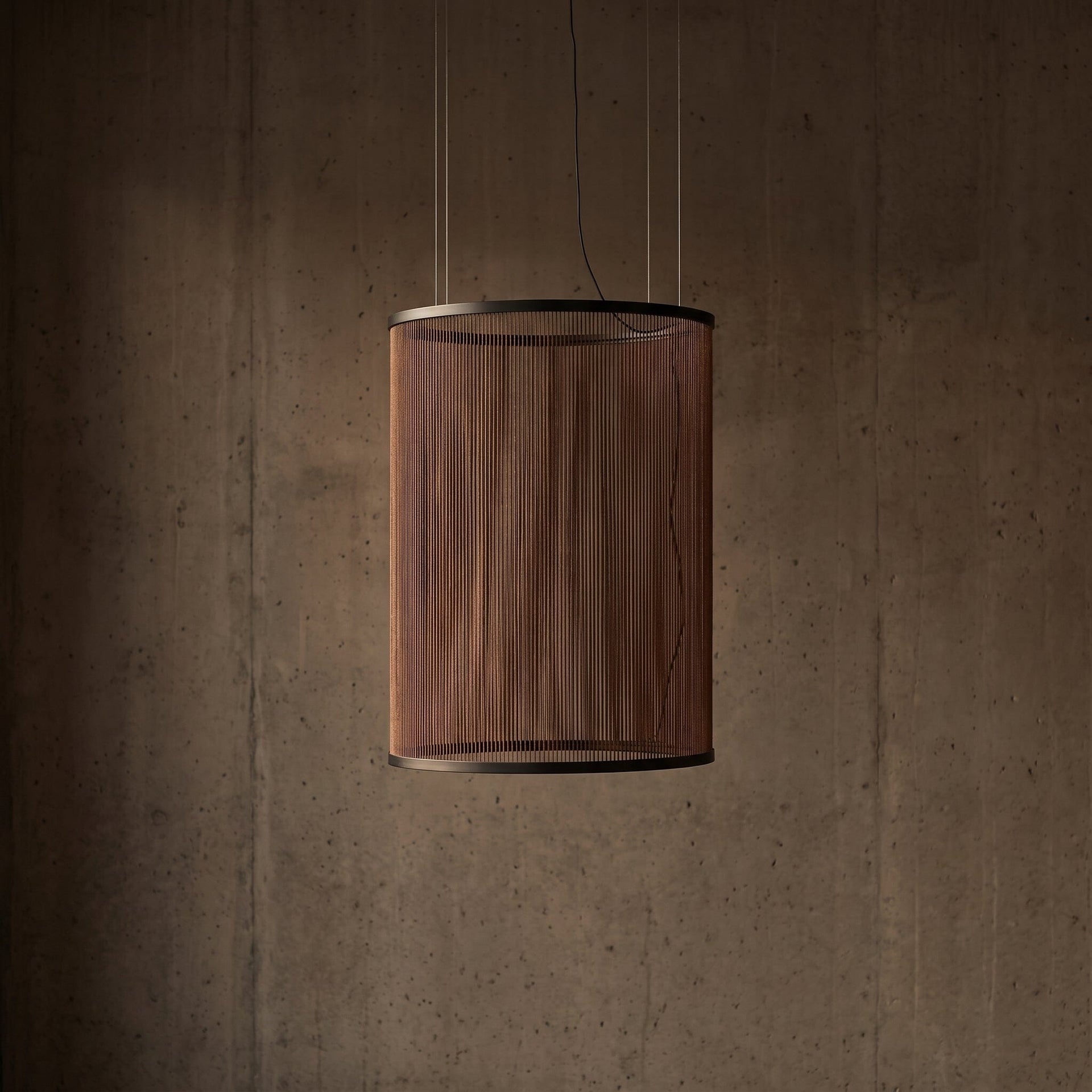 Luminária Pendente Sisal Fenda Luminárias Ateliê MMassuci 40cm x 60cm 