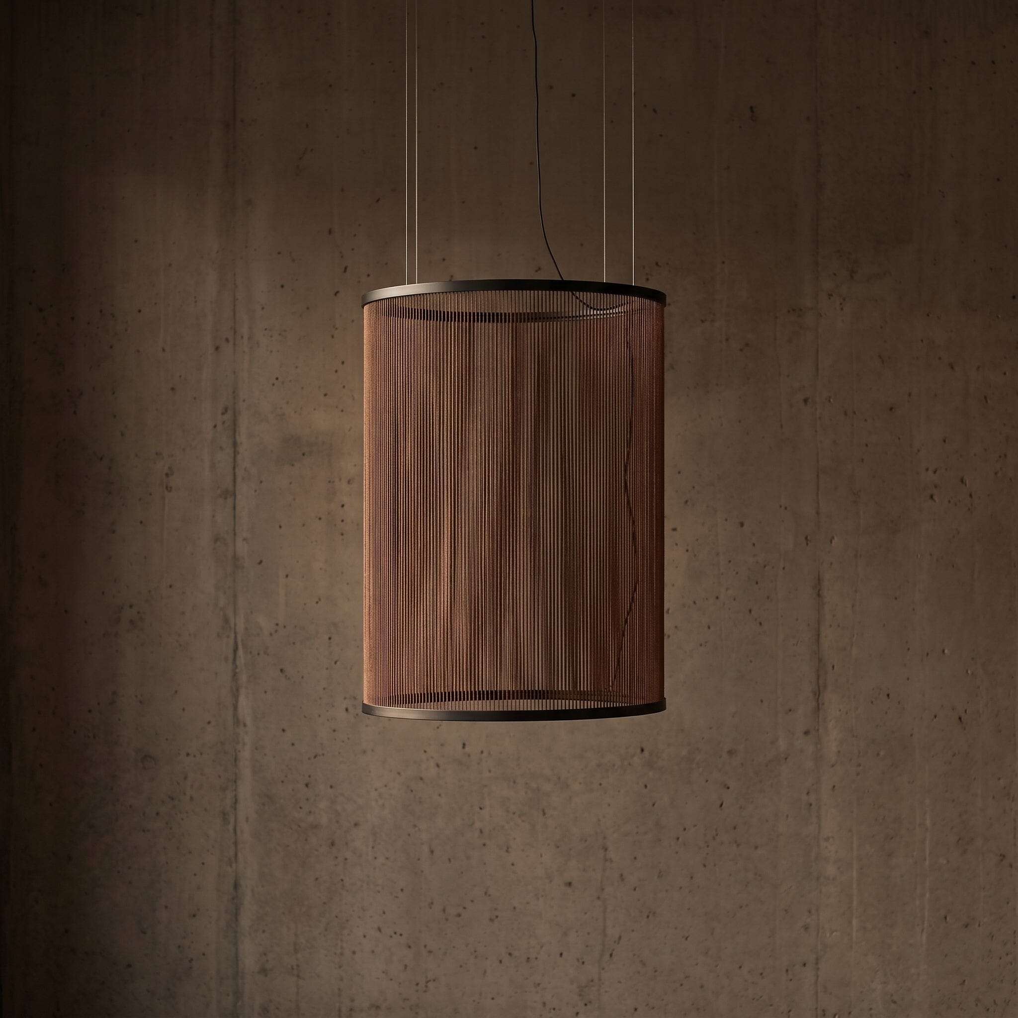 Luminária Pendente Sisal Fenda Luminárias Ateliê MMassuci 40cm x 60cm 