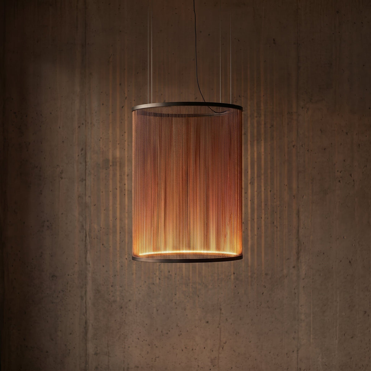 Luminária Pendente Sisal Fenda Luminárias Ateliê MMassuci 