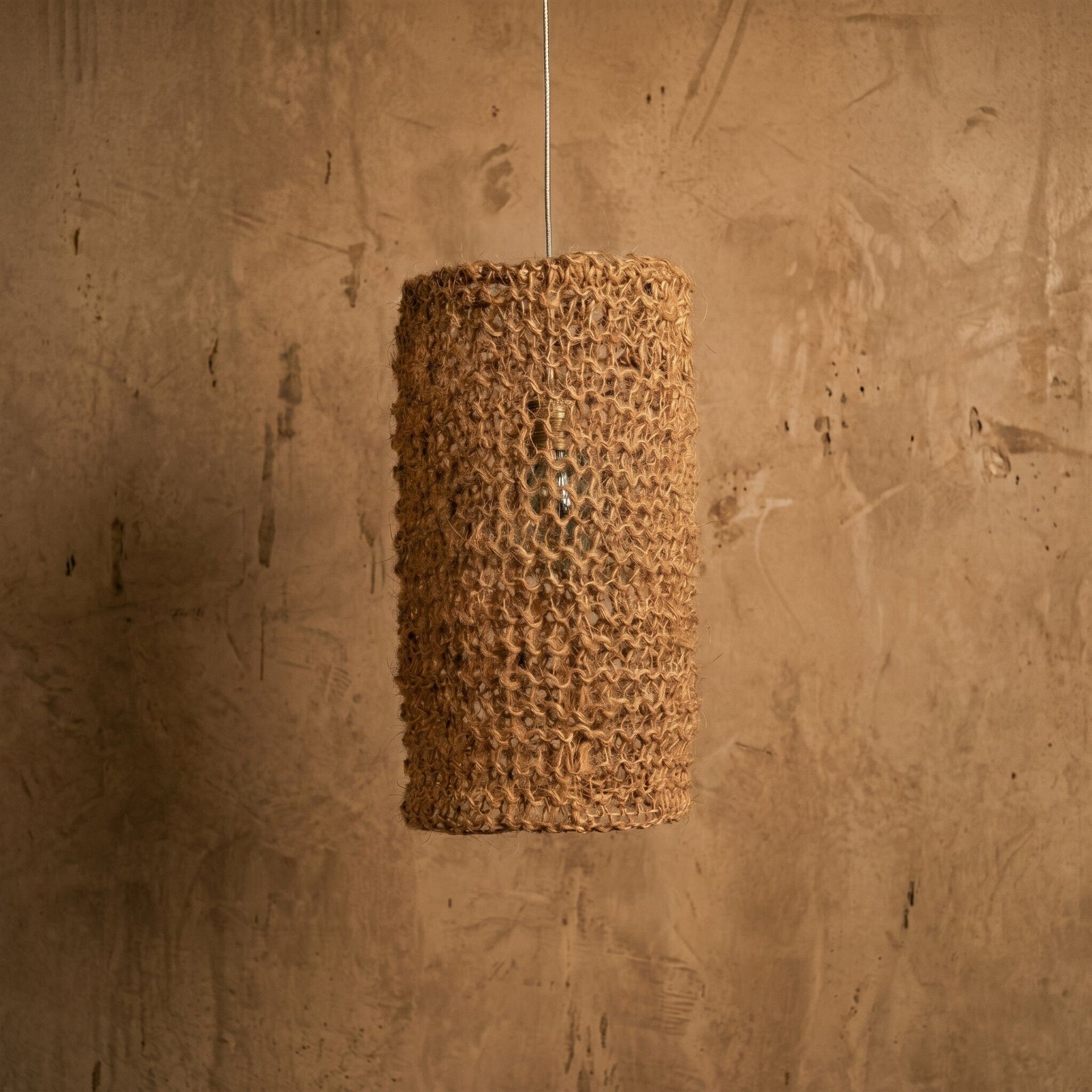 Luminaria Pendente Sisal Nest Luminárias MMassuci 20x40cm 