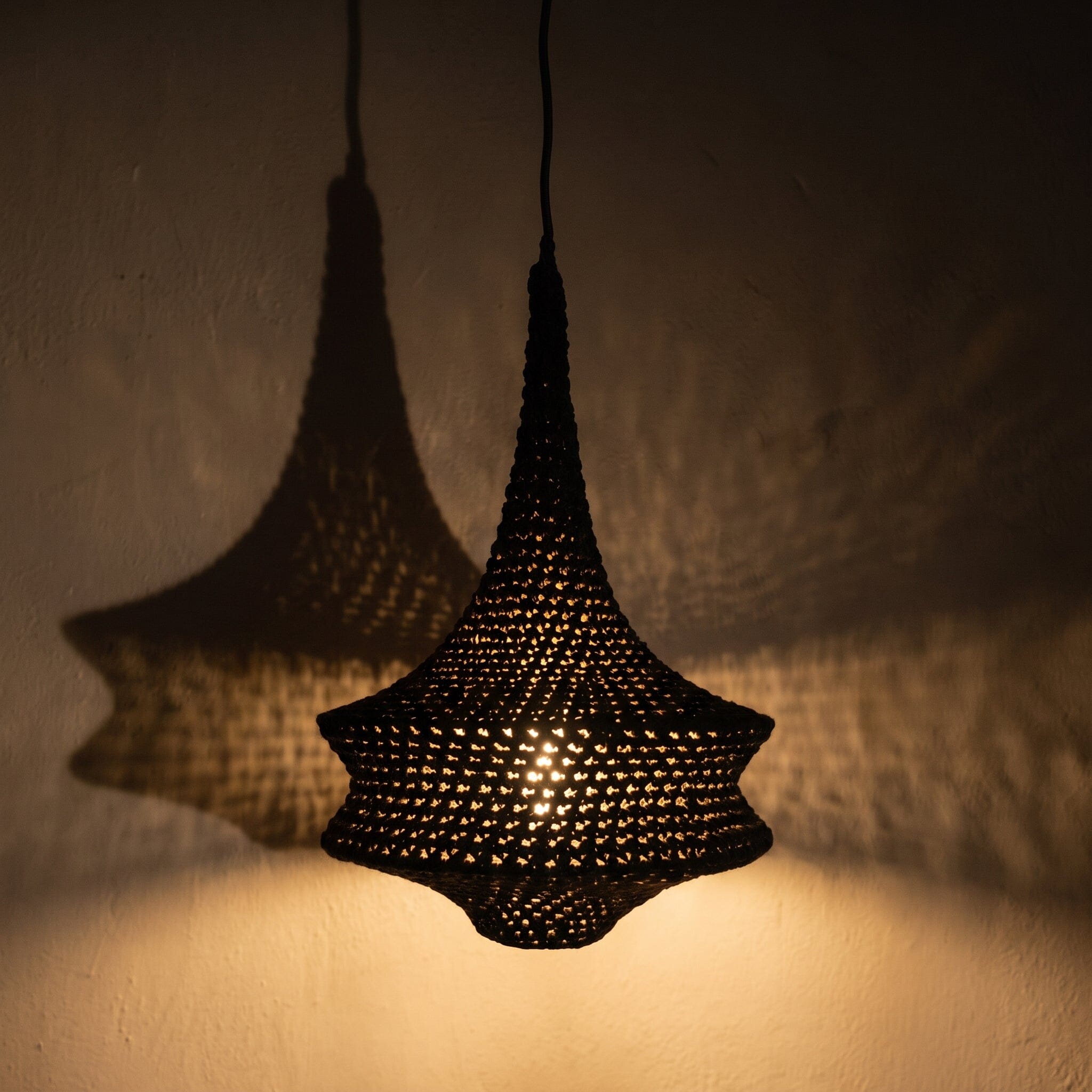 Luminária Pendente Sisal Puá Luminárias Ateliê MMassuci 