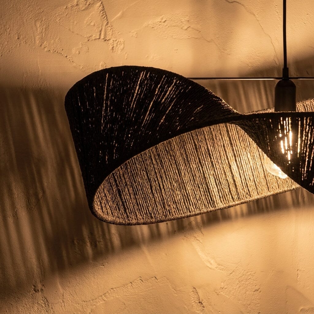 Luminária Pendente Sisal Voluta Luminárias Ateliê MMassuci 
