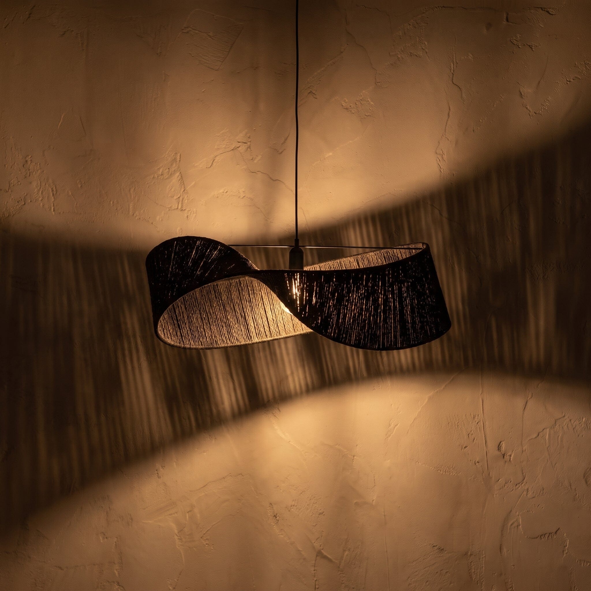 Luminária Pendente Sisal Voluta Luminárias Ateliê MMassuci 