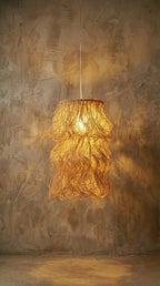 Luminária Pendente Sisal Wave - Ateliê MMassuci
