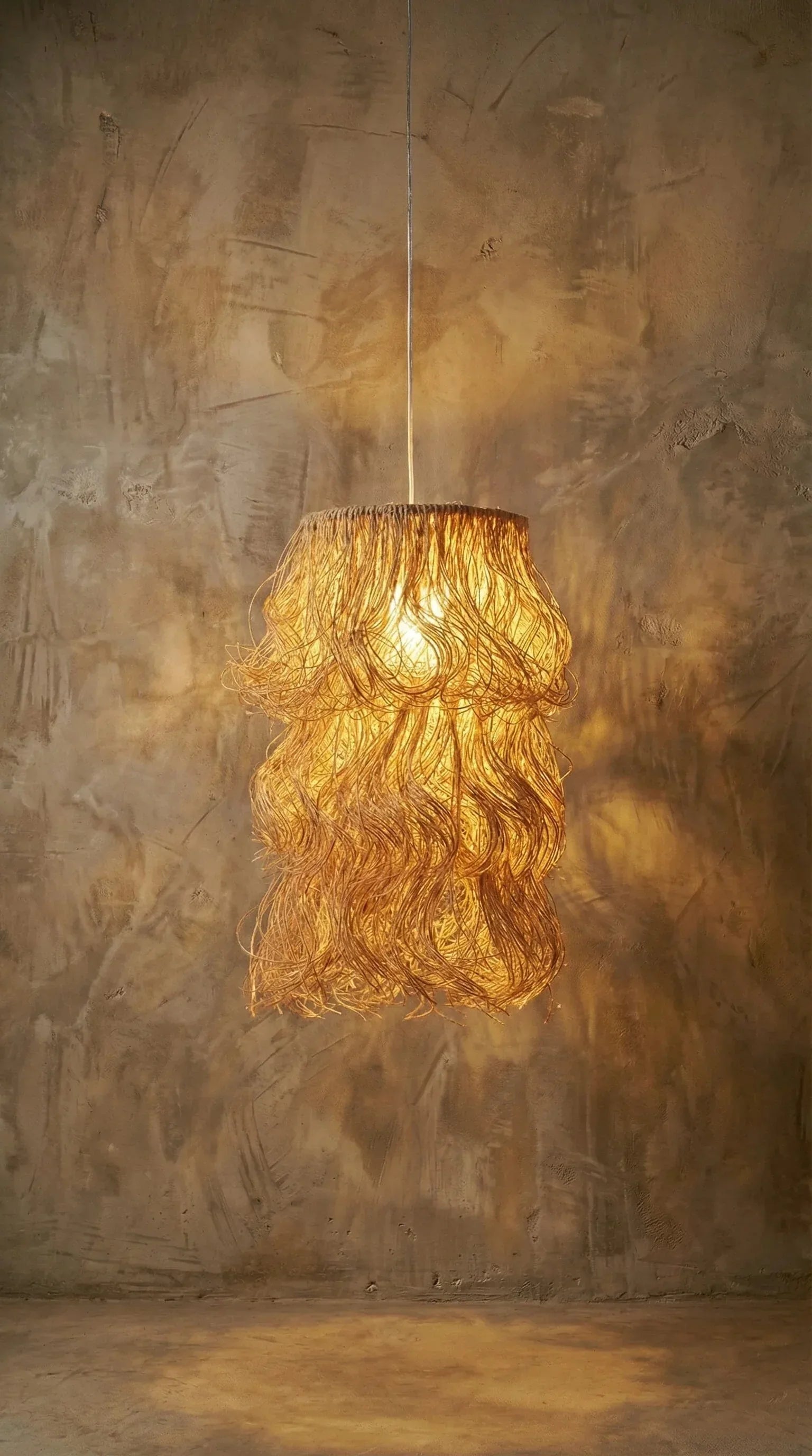 Luminária Pendente Sisal Wave - Ateliê MMassuci