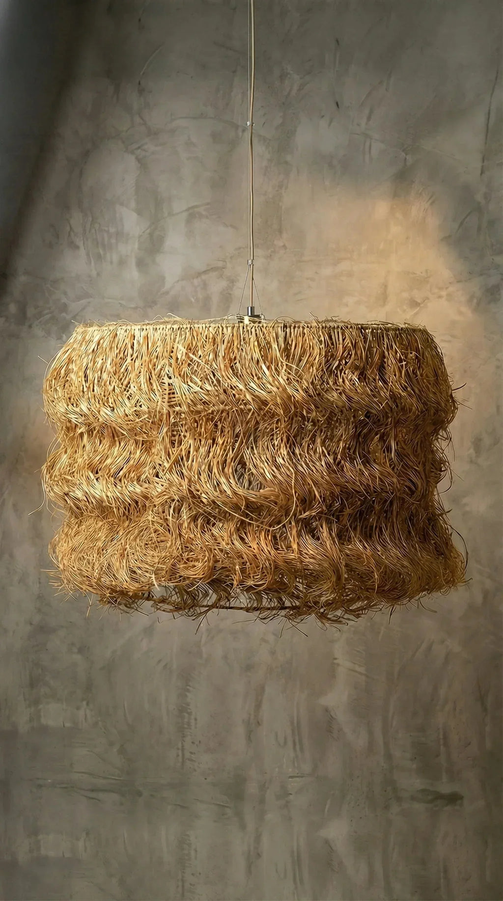 Luminária Pendente Sisal Wave - Ateliê MMassuci