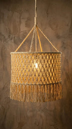 Luminária Pendente Trama Solar Sisal - Ateliê MMassuci